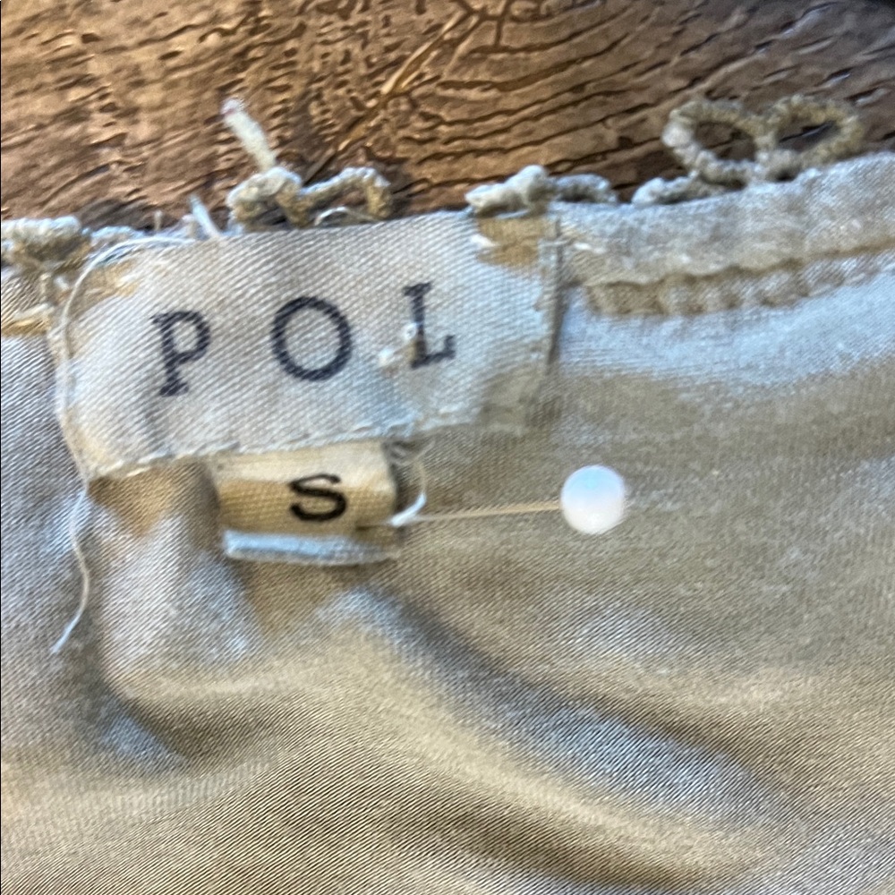 POL Olive Ruffled Open-Front Vest - Picture 6 of 7